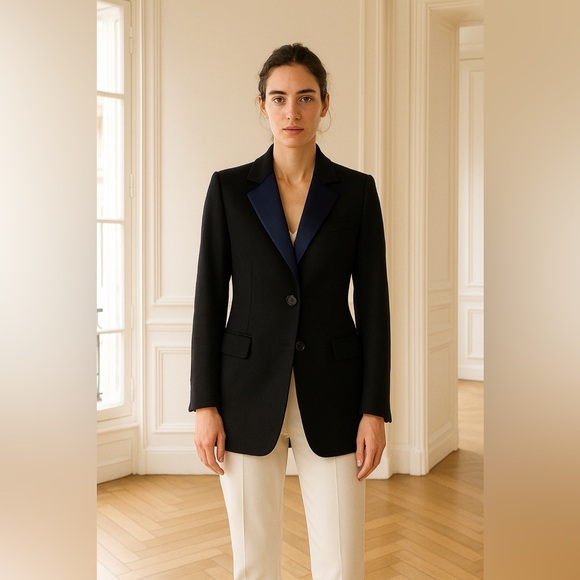 RARE Smythe 90s Tailored Wool Blazer Sz 8 - Picture 1 of 16